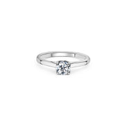 Platinum 4 Claw 0.50ct Diamond Solitaire Engagement Ring