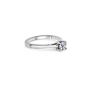 Platinum 4 Claw 0.50ct Diamond Solitaire Engagement Ring