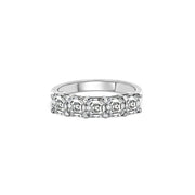 5 Stone Asscher Cut Eternity Style Ring