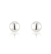 9ct White Gold Ball Stud Earring