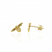 9ct Yellow Gold Bee Stud Earrings