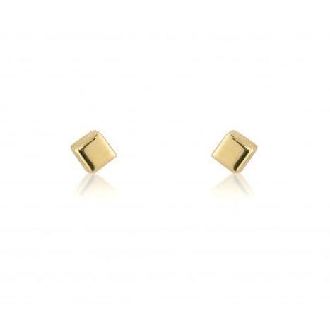 9ct Cube Stud Earrings
