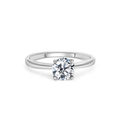 Platinum And 0.90cts Diamond Solitaire  Engagement Ring