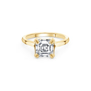 18ct yellow gold solitaire with 2.01ct Lab Grown Asscher Cut Diamond Engagement Ring