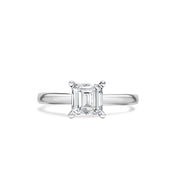Asscher Cut Solitaire Engagement Ring (Made To Order)
