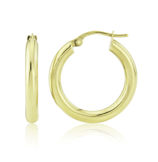 9ct Yellow Gold Hoop Earrings Extra small