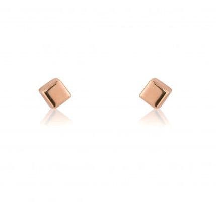 9ct Cube Stud Earrings
