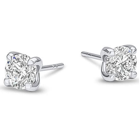 Lab Diamond Stud Earrings 2.00ct Total