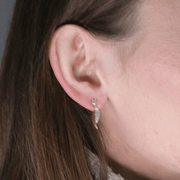 Manu Sterling Silver & 22ct Yellow Gold Drop Wave Earrings