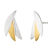 Manu Sterling Silver & 22ct Yellow Gold Earrings