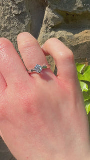 Solitaire Twist Engagement Ring