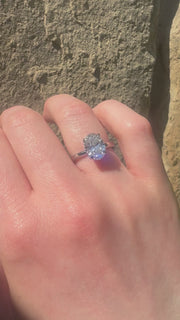 Platinum 2ct Oval Diamond Solitaire Engagement Ring