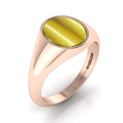 Tiger Eye Signet Ring