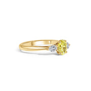 18ct Yellow Gold, Yellow Diamond Trilogy Ring