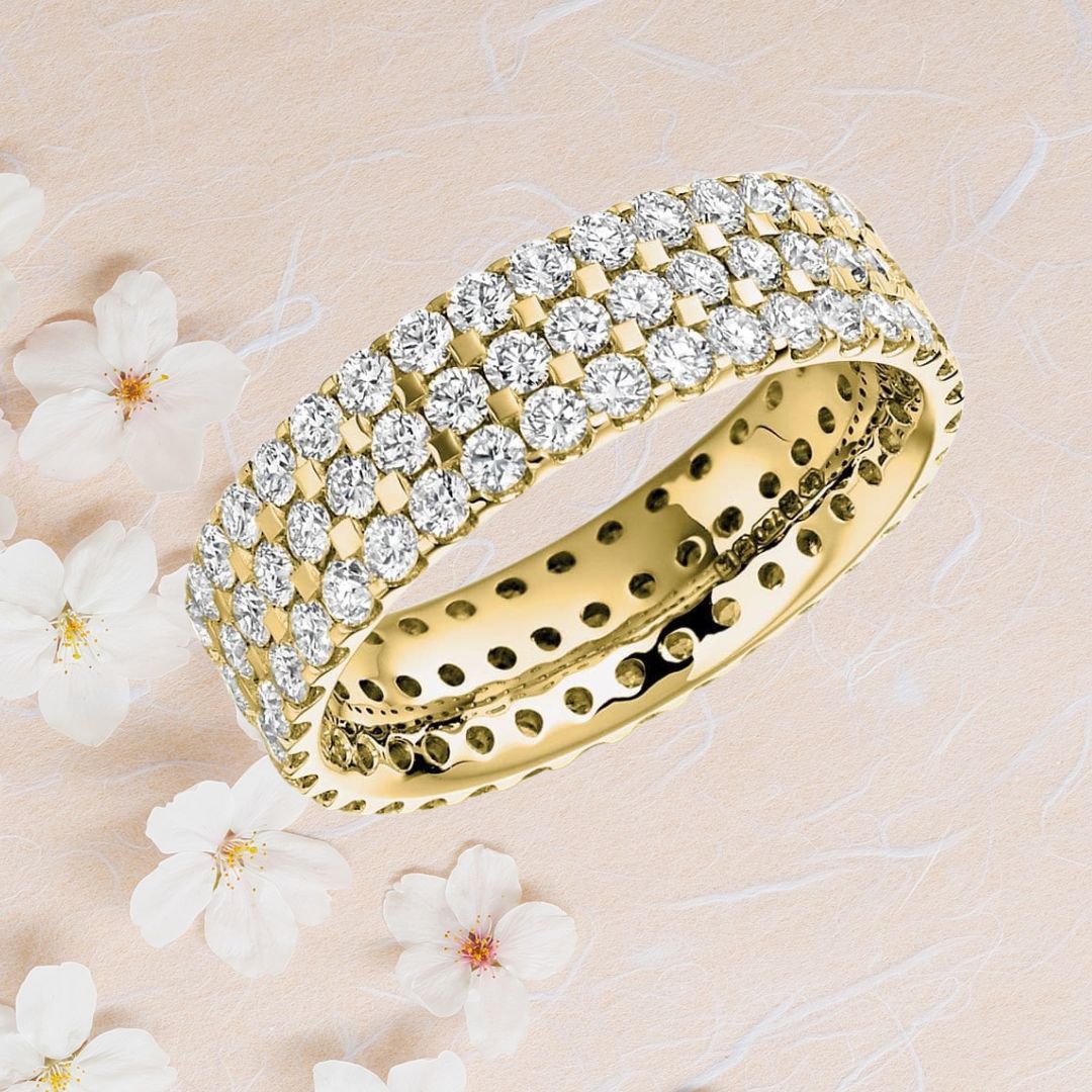 Diamond wedding band ring