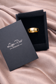 Ladies Yellow Gold 3mm Flat Court Wedding Ring