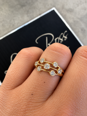 18ct Yellow Gold 'Bubble' Ring
