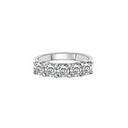 Lab Grown Asscher Cut 5 Stone Ring