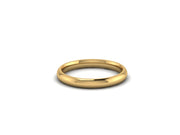 Ladies Yellow Gold 2.5mm Court Shaped Wedding Ring