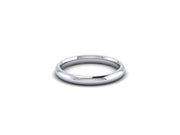 Ladies 2.5mm Court Shaped Wedding Ring