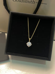 18ct yellow gold 2.00ct Lab Diamond Pendant