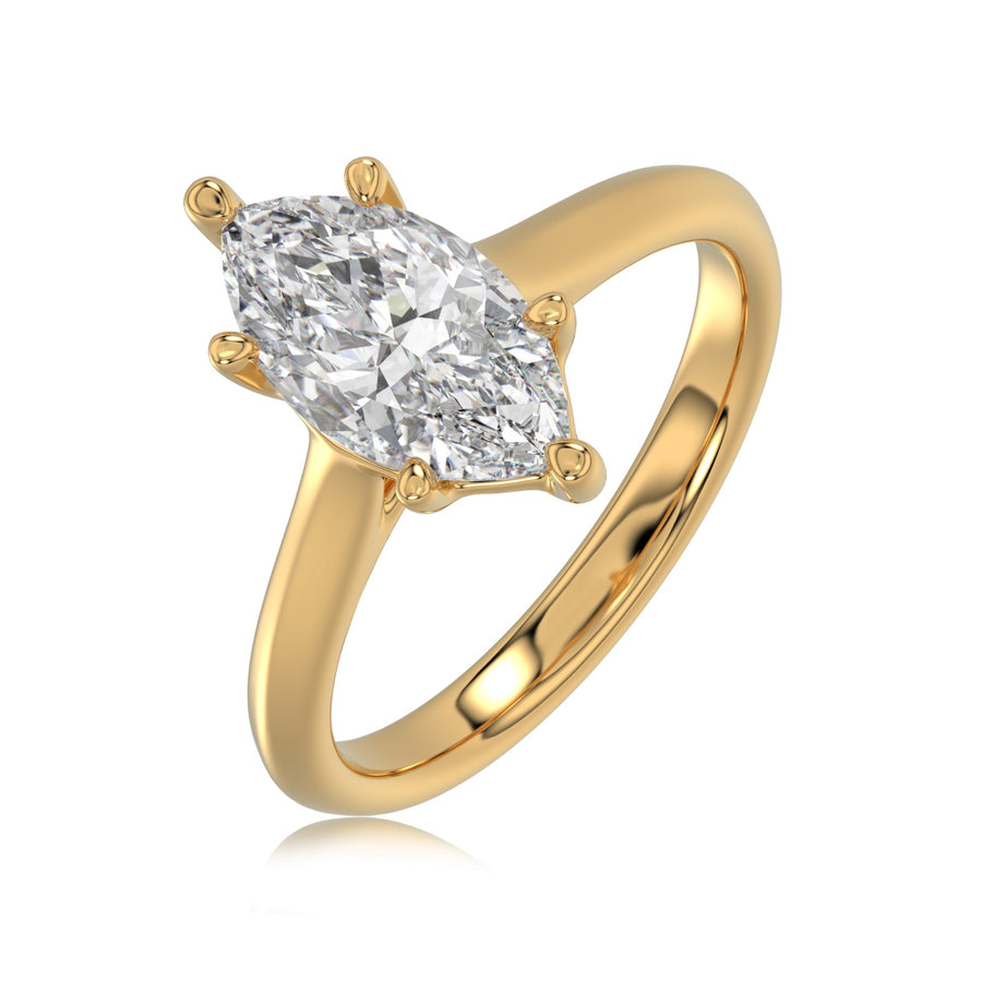 2.00ct Marquise Lab grown Diamond Solitaire Engagement Ring