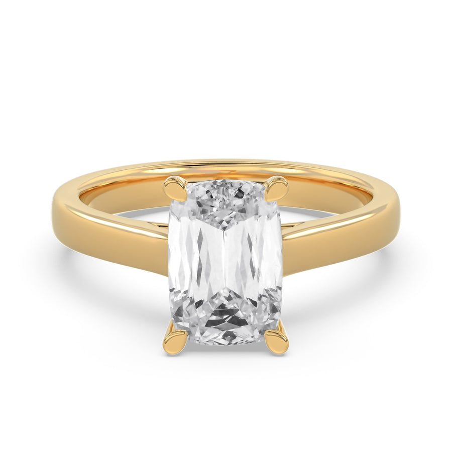 2.00ct Lab grown Crisscut Diamond Solitaire Engagement Ring
