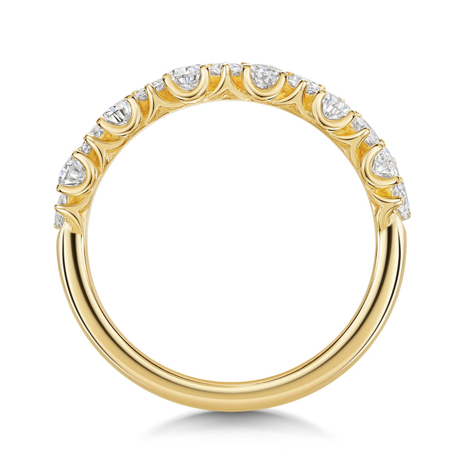 18ct Yellow Gold, Lab Grown Diamond, Pear Cut Eternity Ring