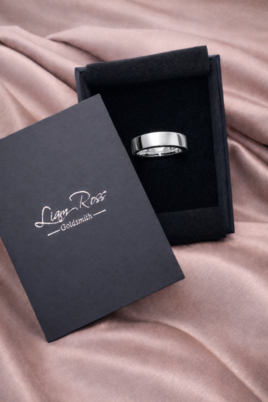 2mm Flat Court Shaped wedding Ring