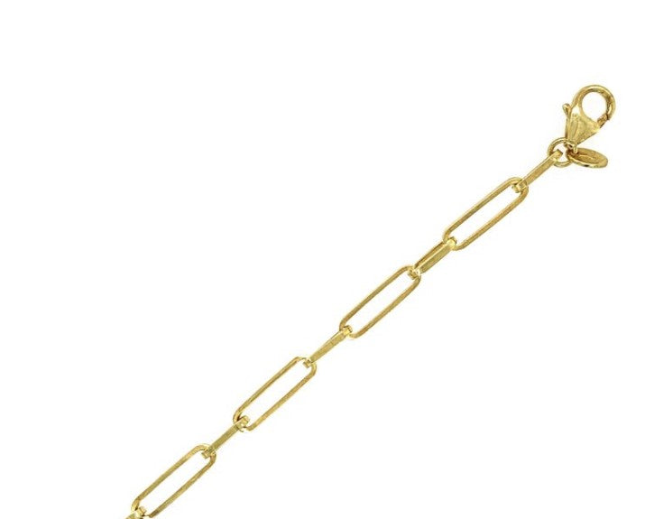9ct Yellow Gold Long Oval Link Bracelet