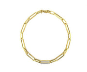 9ct Yellow Gold Long Oval Link Bracelet