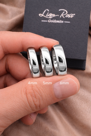 5mm Flat Court Shaped Wedding Ring