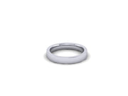 Ladies 3mm Flat Court Shaped Wedding Ring