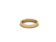 Ladies Yellow Gold 3mm Flat Court Wedding Ring