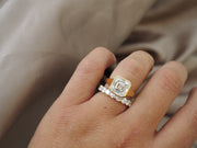 18ct Yellow Gold 5.00ct Asscher Cut Chunky Bezel Set Solitaire