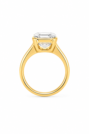 18ct Yellwo Gold 5.00ct Asscher Cut Chunky Bezel Set Solitaire