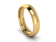 18ct Yellow Gold 5mm Court Shaped Wedding Ring