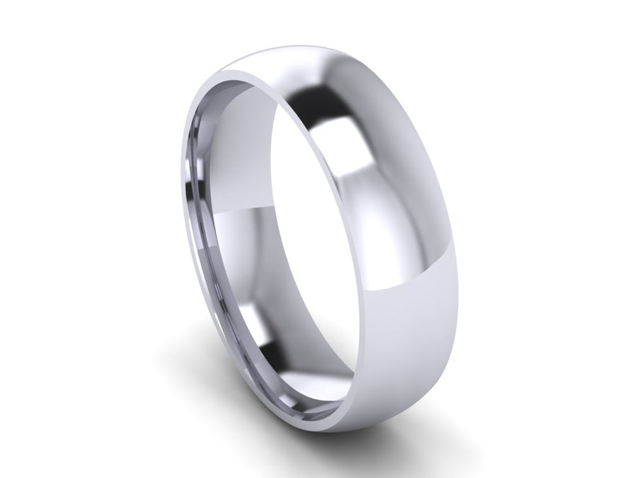 5mm Court Shaped Wedding Ring