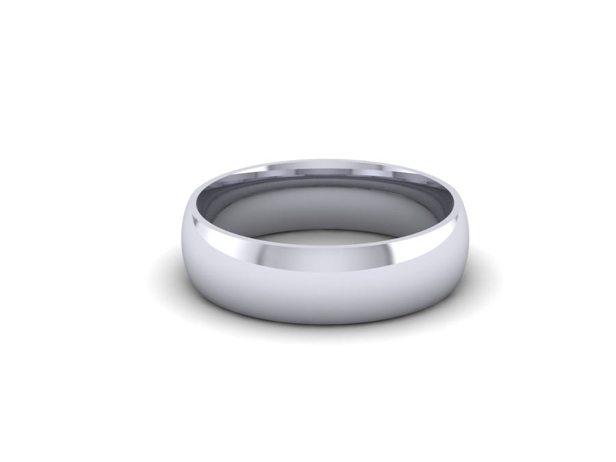 5mm Court Shaped Wedding Ring