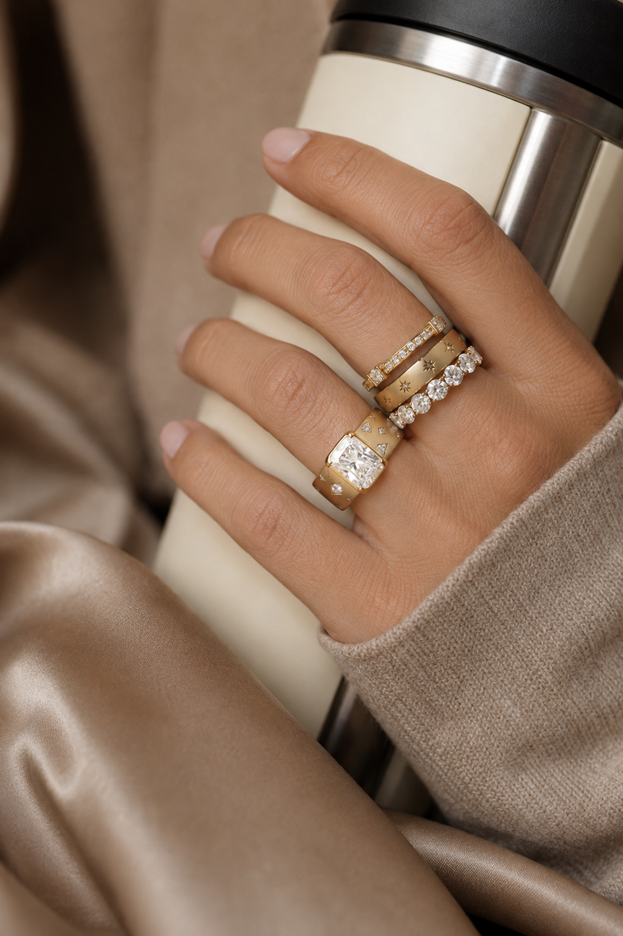 Constellation Diamond Stacking Ring