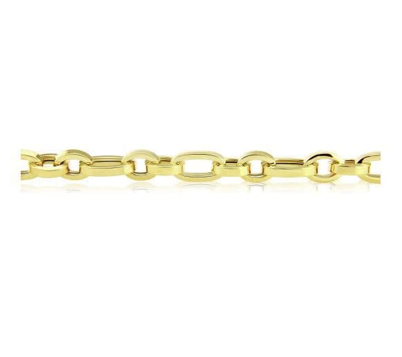 9ct Yellow Gold Oval Link Bracelet