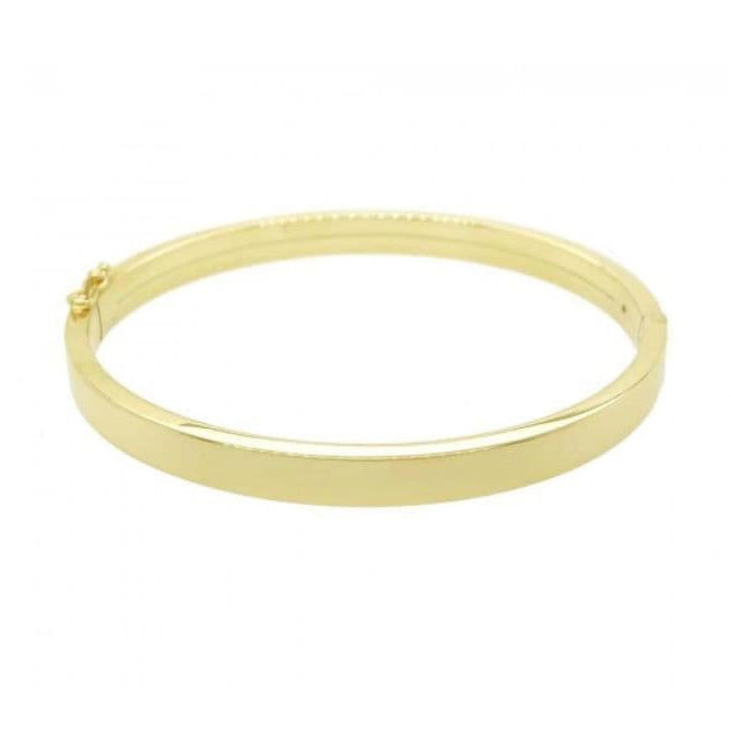 9ct Yellow Gold Square Edge Bangle