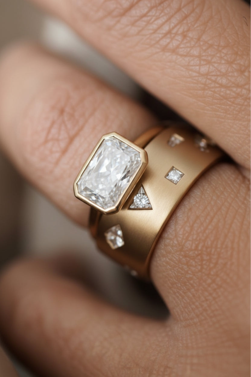 9ct Yellow Gold Constellation Dress Ring