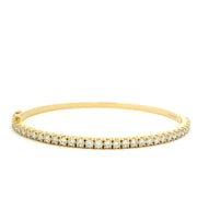 18ct Yellow Gold and Diamond Bangle