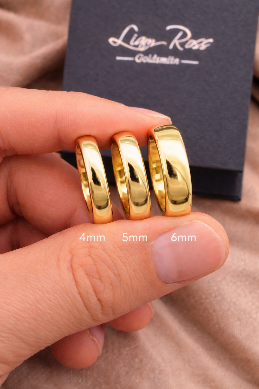 Yellow Gold 5mm Court Shaped Wedding Ring