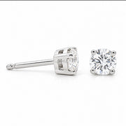 18ct White Gold Natural Diamond Stud Earrings 0.80ct Total