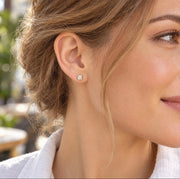 18ct Yellow Gold 1.00ct Total Lab-Grown Diamond Stud Earrings