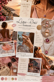 Rose Gold Pink Tourmaline Necklace With Diamond Halo