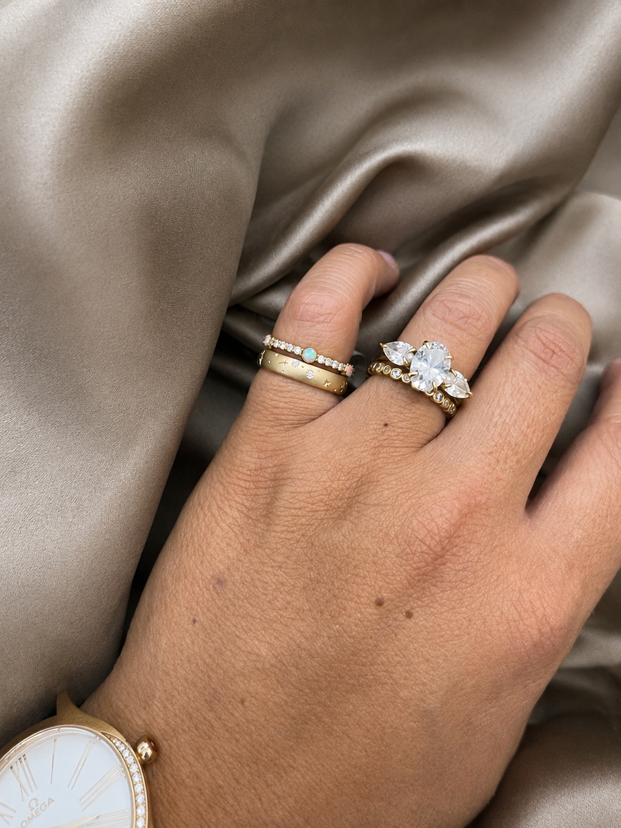Starry Night Ring – 9ct Yellow Gold & Diamond