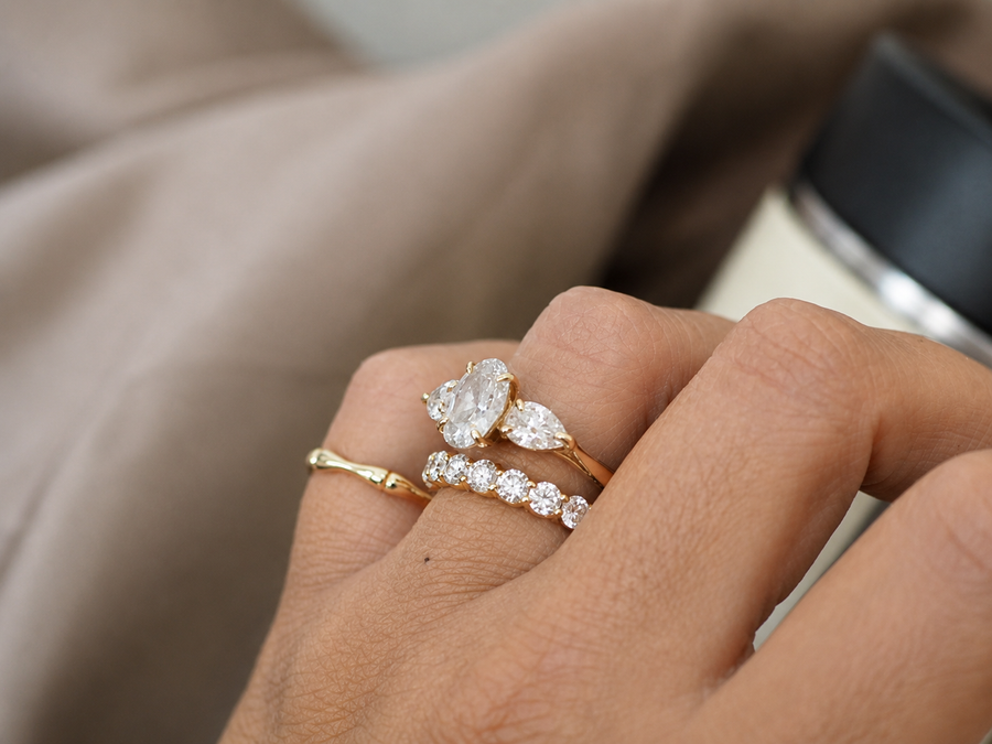 Organic Gold Forefinger Ring